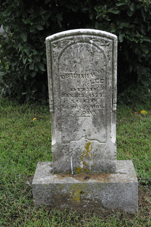 O W Lee Headstone
