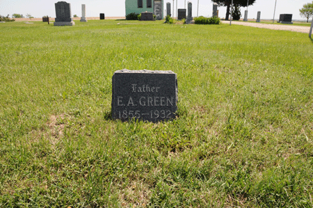 E A Greene Grave Marker