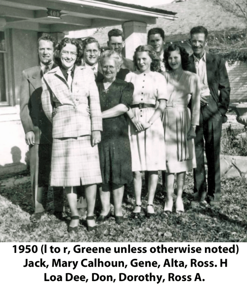 1950 Greene Family Photograph