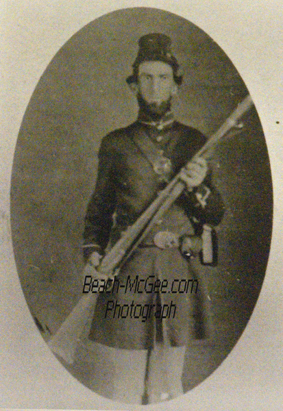 Elvin Damewood Civil War Photograph