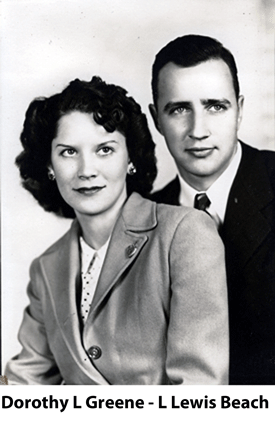 Lewis Beach and Dorothy Greene Wedding Picture