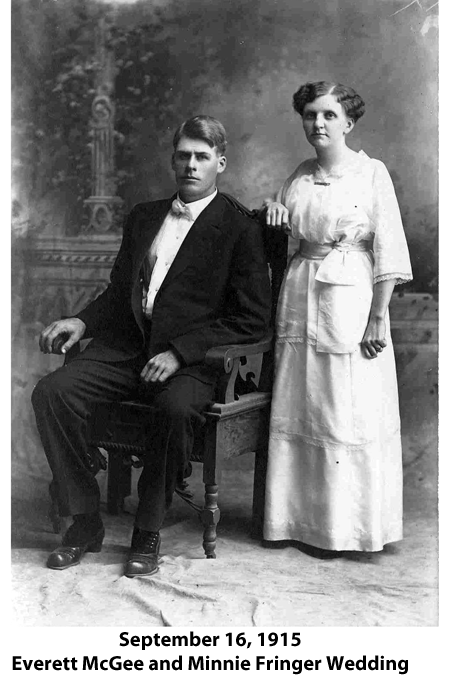 Everett McGee and Minnie Fringer Photograph