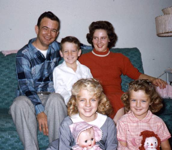 McGee family Christmas 1959