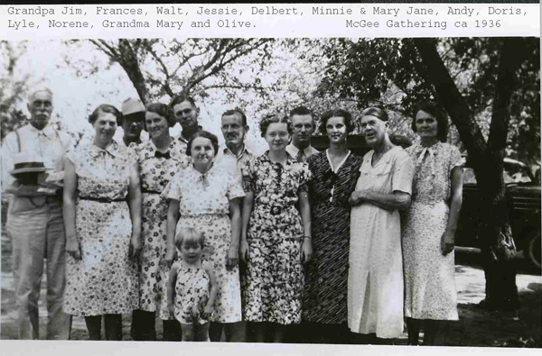McGee Family Gathering 1936