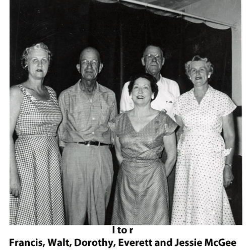 Walter McGee and brother's and sister photo